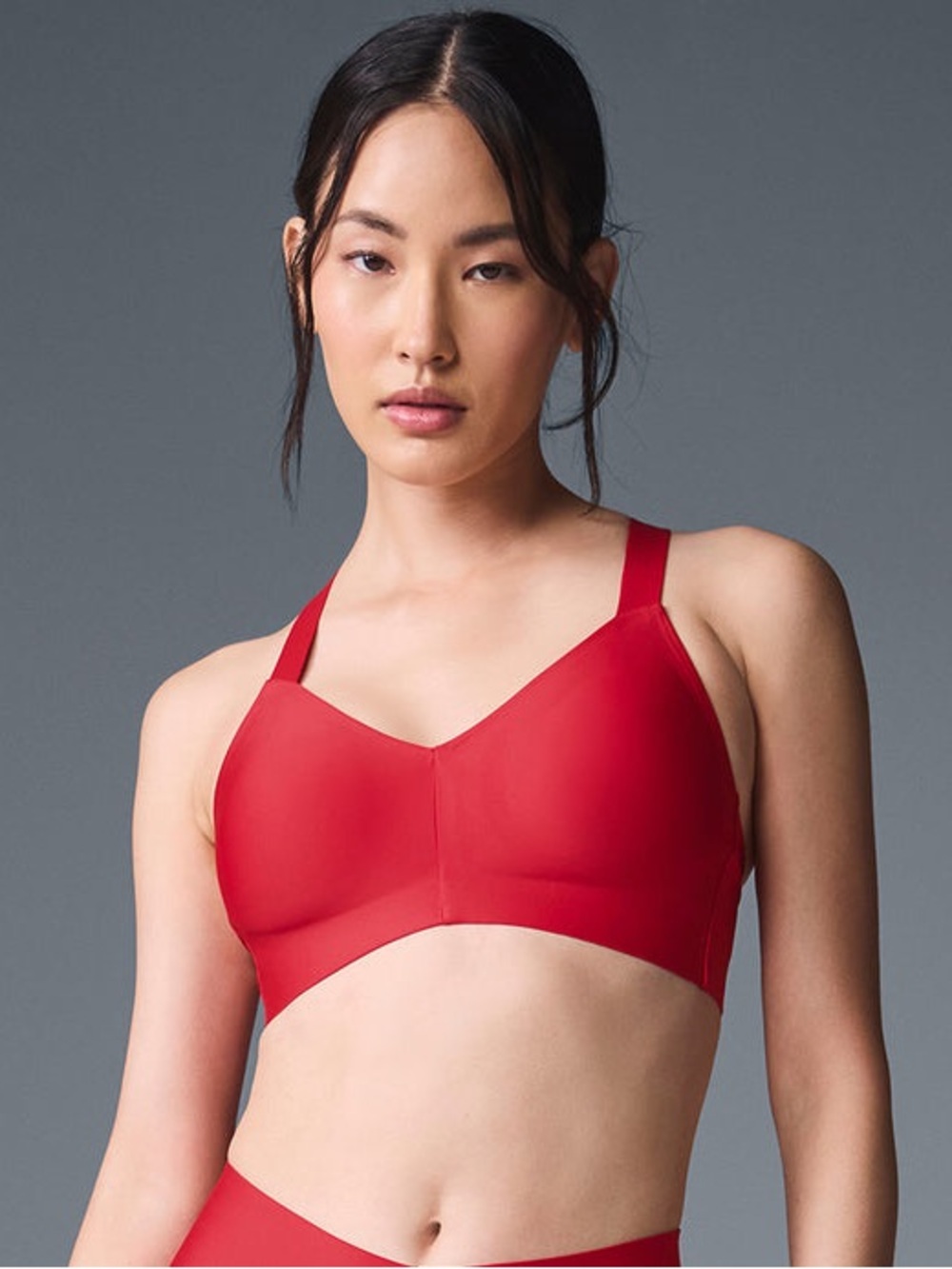 ALO Yoga Red Wireless Seamless Bra